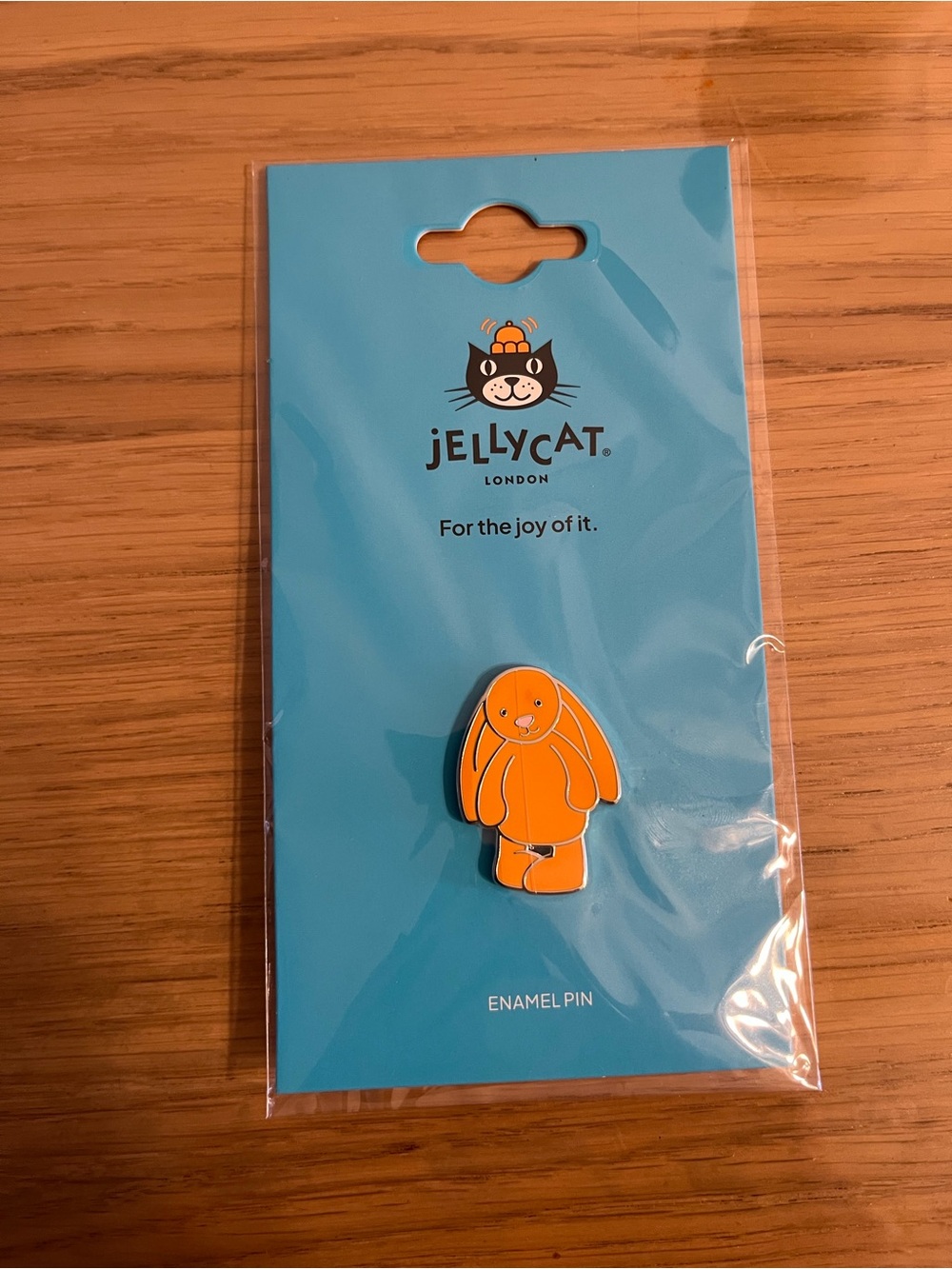 Jellycat orange bunny pin-NWT